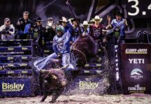 Woodall wins with wild ride