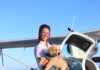 Teen pilot on Aussie lap