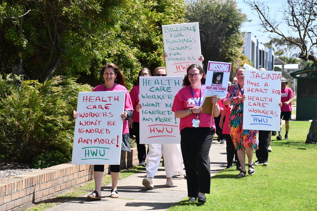 Health workers on strike