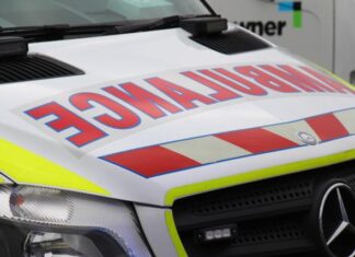 Teen transported after road accident